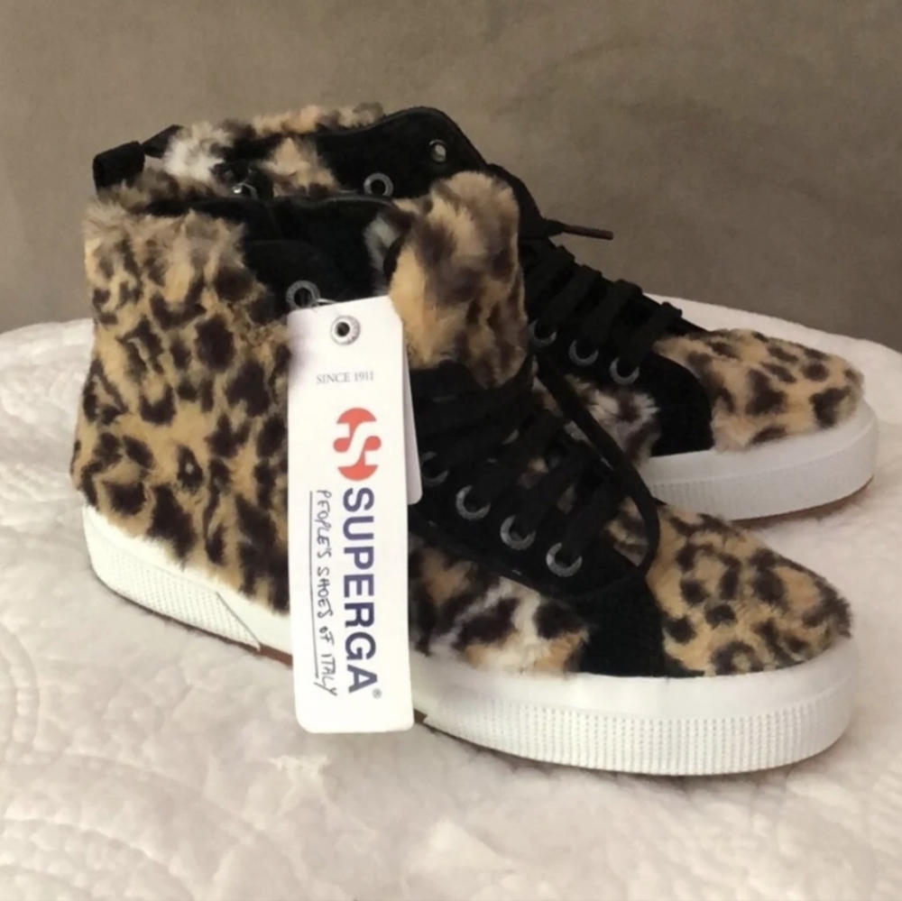 🆕🌿SUPERGA LEOPARD HIGH TOPS🌿 - Picture 4 of 9